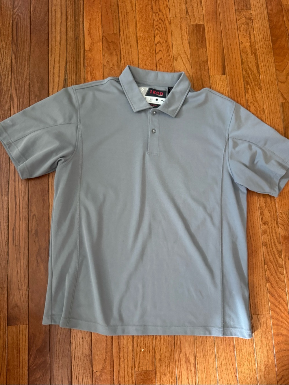 Izod Men's Light Gray Polo Shirt - Solid Performance Style